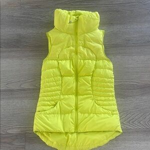 Lululemon Neon Green Puffer Vest